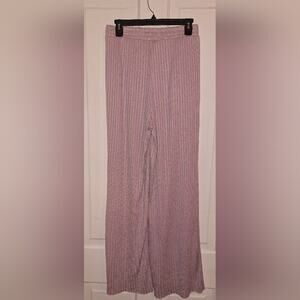 Southern Shirt High-Rise‎ Pants Pink Ribbed Lounge Size Large Tall Loungewear